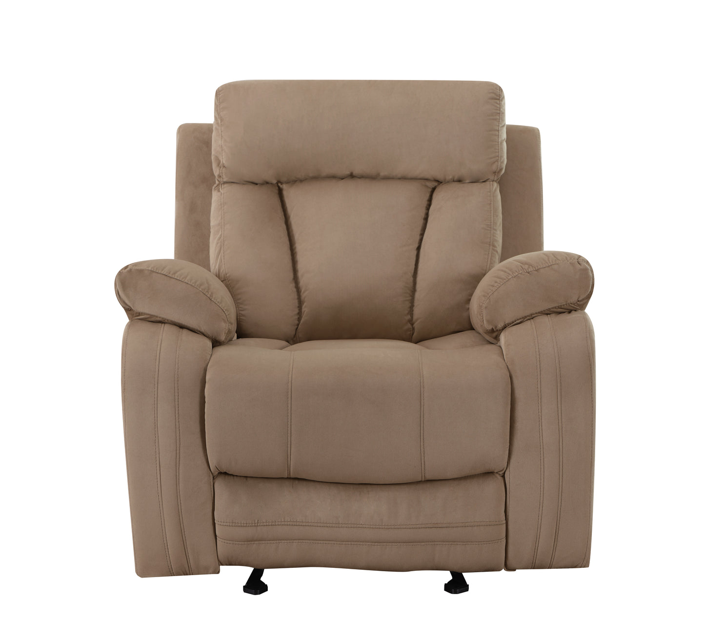 Global United Reclining Transitional Microfiber Fabric Chair