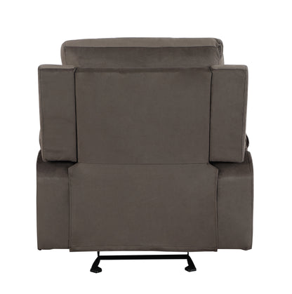 Global United Reclining Transitional Microfiber Fabric Chair