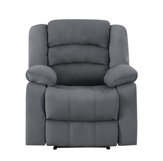 Global United Transitional Microfiber Fabric Recliner Chair