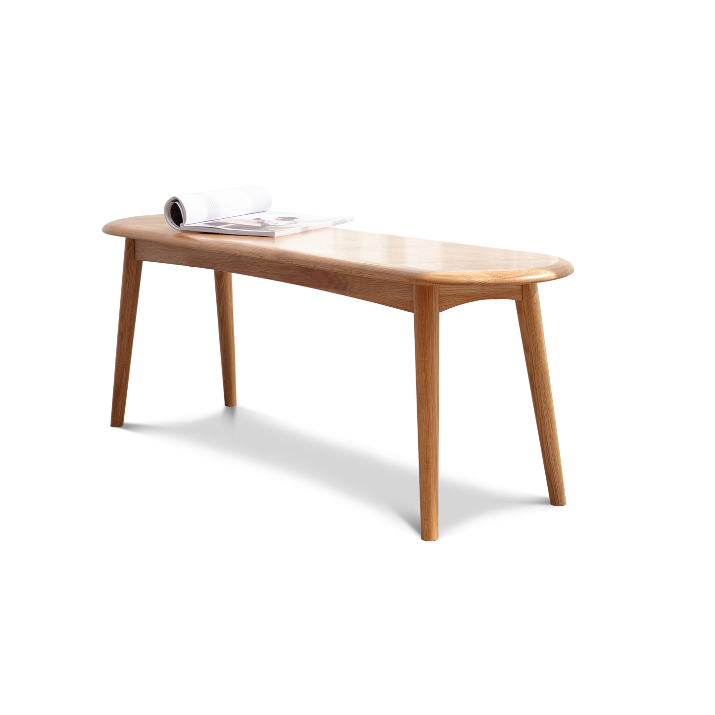 Natural Oak Wood for Dining Bench Table Bench for Living Room