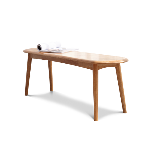 Natural Oak Wood for Dining Bench Table Bench for Living Room