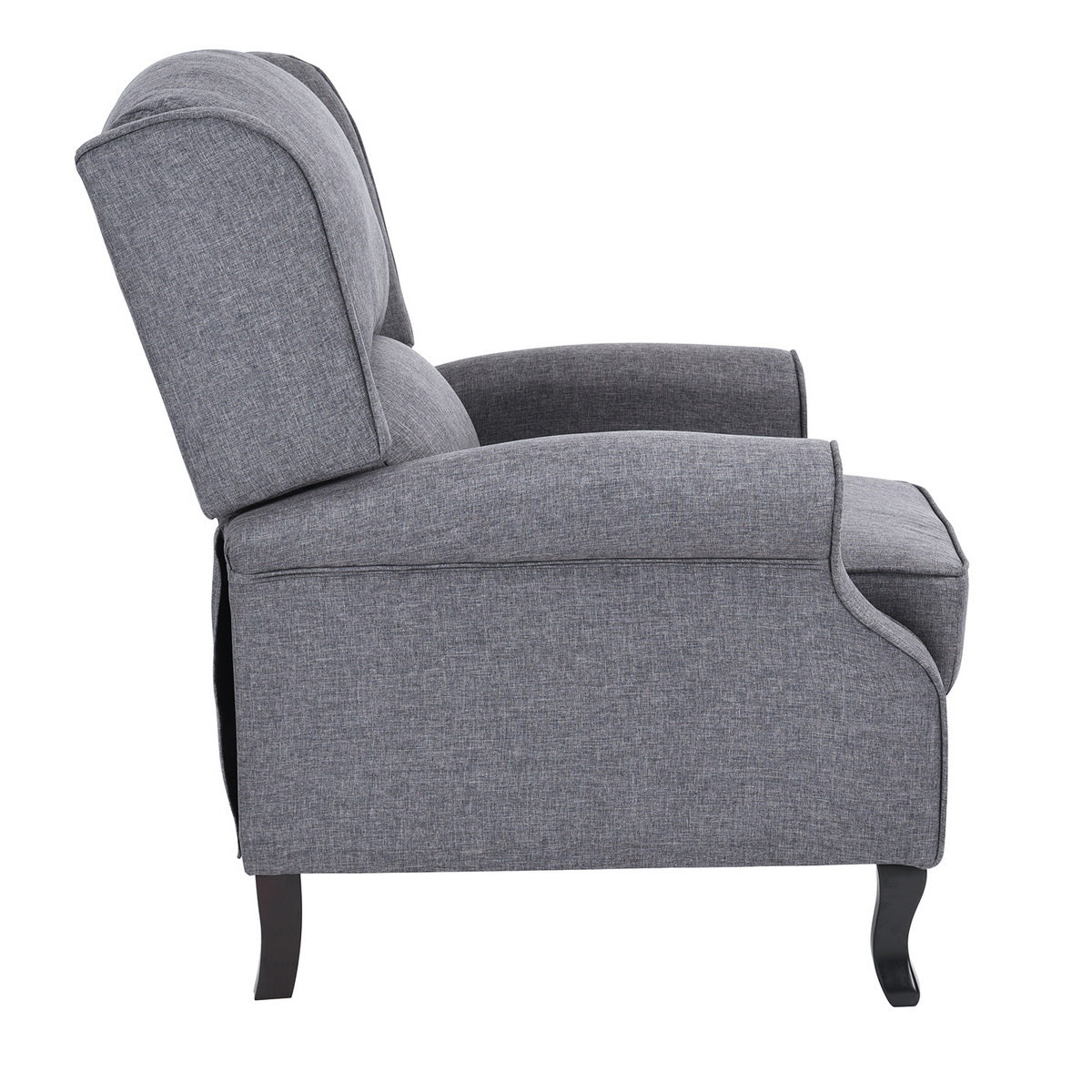 Fabric Wingback Recliner Chair for Living Room, Tufted Reading Chairs for Adults, Lazy Boy Recliners Chairs for Small Space,Lounge Chair(Grey)