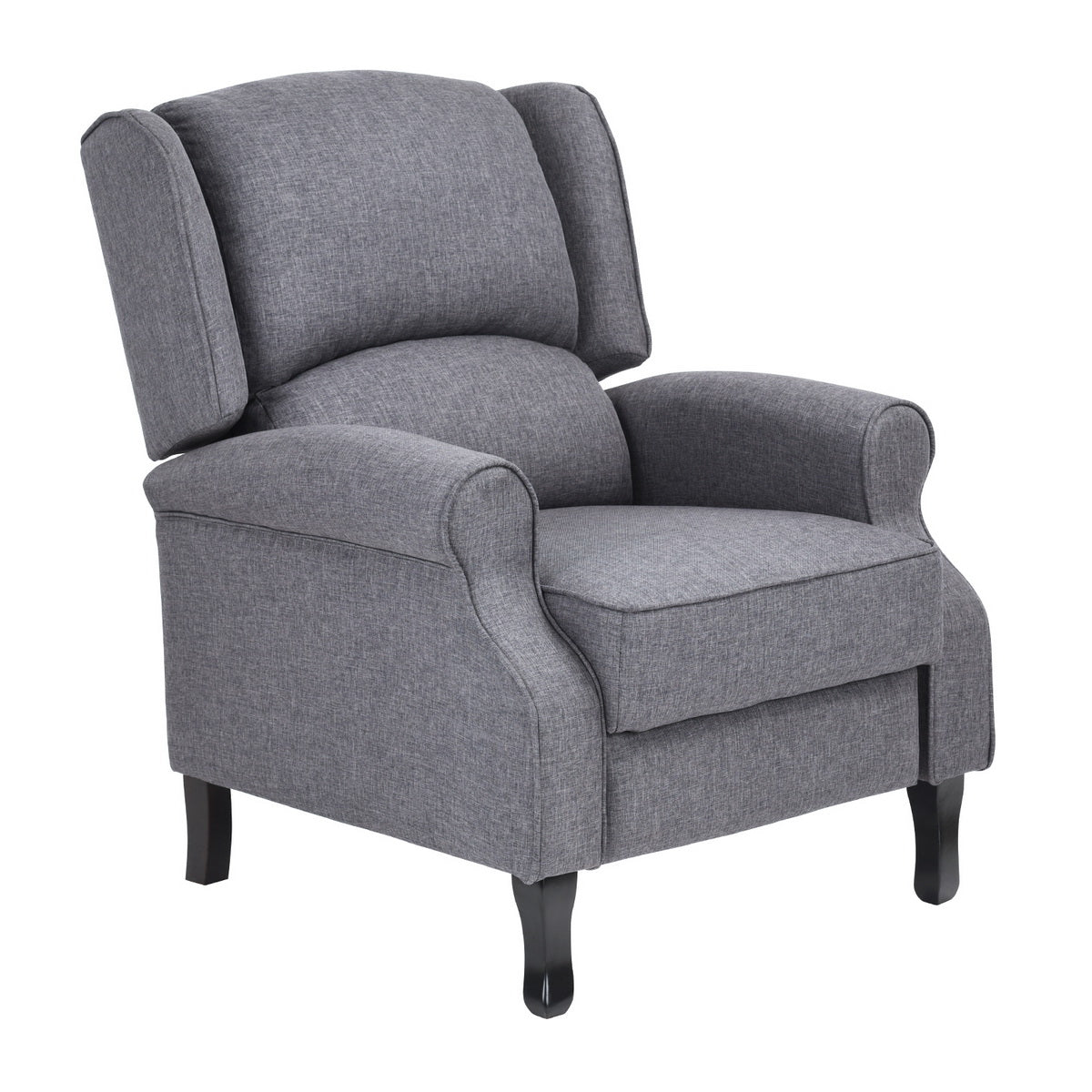 Fabric Wingback Recliner Chair for Living Room, Tufted Reading Chairs for Adults, Lazy Boy Recliners Chairs for Small Space,Lounge Chair(Grey)