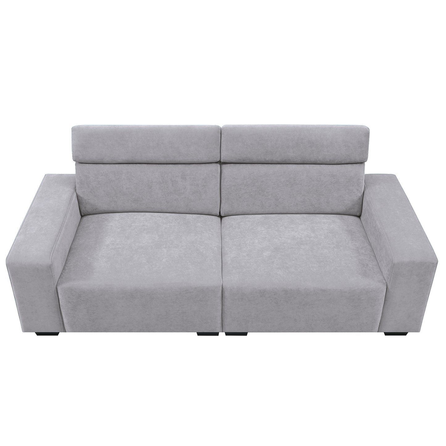 [VIDEO provided] [New] 87*34.2&#039;&#039; 2-Seater Sectional Sofa Couch with Multi-Angle Adjustable Headrest, Spacious and Comfortable Velvet Loveseat for Living Room,Studios, Salon,3 Colors