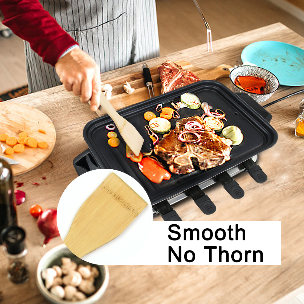 Raclette Grill 8-person baking non stick coating,  tray with 8 mini baking trays Raclette, stepless temperature control, 1300W