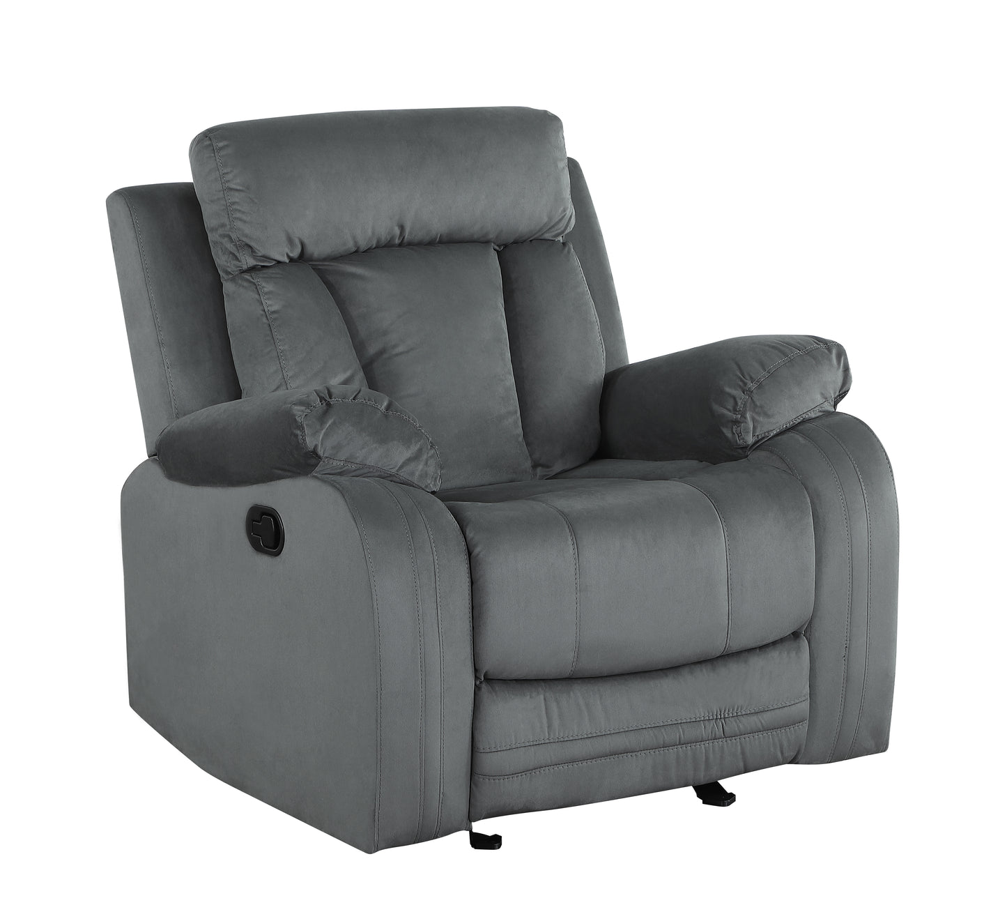 Global United Reclining Transitional Microfiber Fabric Chair