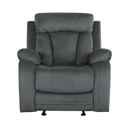 Global United Reclining Transitional Microfiber Fabric Chair