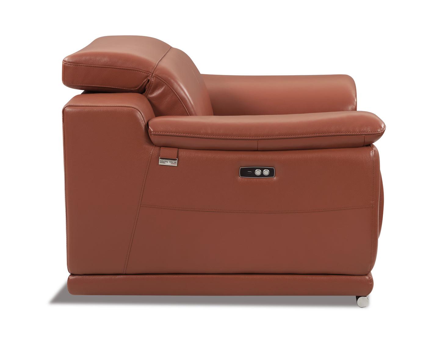 Global United Genuine Italian Leather Power Reclining Chair