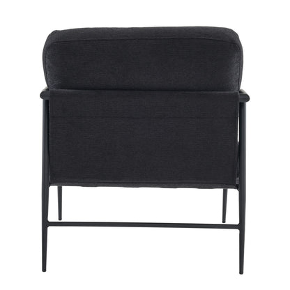 Leisure chair lounge chair velvet Black color